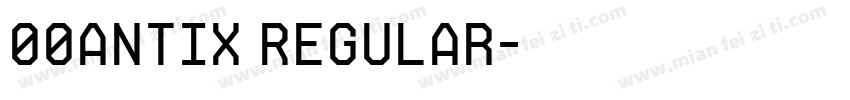 00antix Regular字体转换